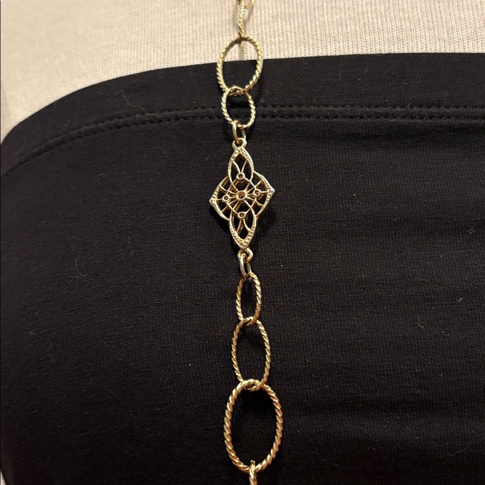 Vintage Rachel sweater chain, gold tone - Picture 2 of 5